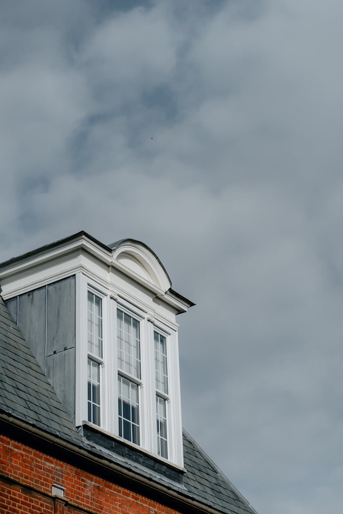 Arched head on a dormer